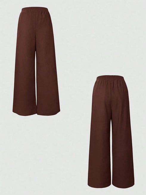 'Marisol' Sleeveless Blazer and Wide Leg Pants Set - Celes Fashion